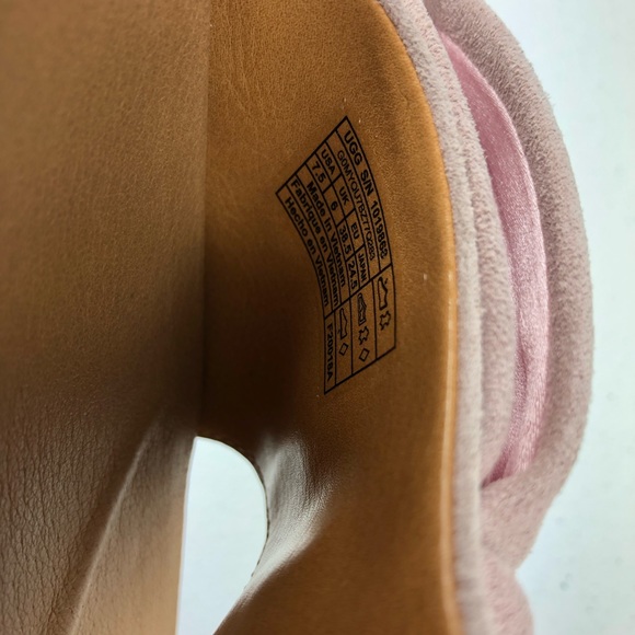 UGG Sandals with Ribbon Brown Size 7.5 M - Picture 7 of 8